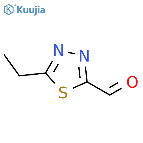 5-ethyl-1,3,4-thiadiazole-2-carbaldehyde structure