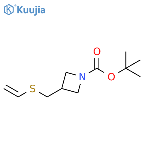 tert-butyl 3-(ethenylsulfanyl)methylazetidine-1-carboxylate structure