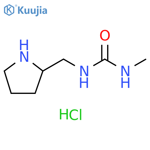 3-methyl-1-(pyrrolidin-2-yl)methylurea hydrochloride structure