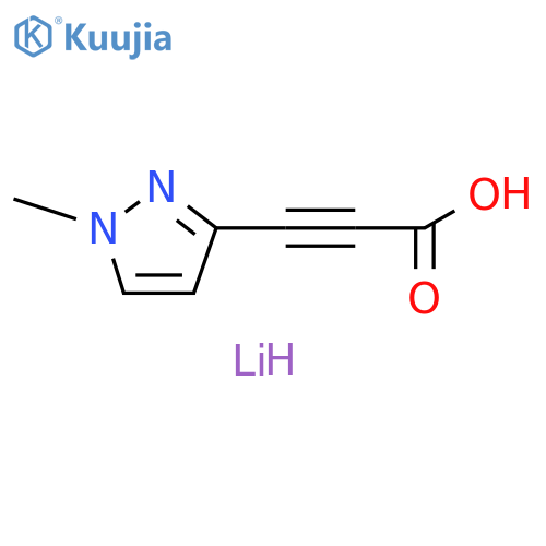 lithium(1+) ion 3-(1-methyl-1H-pyrazol-3-yl)prop-2-ynoate structure
