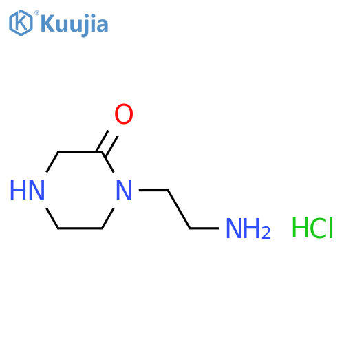 1-(2-aminoethyl)piperazin-2-one dihydrochloride structure