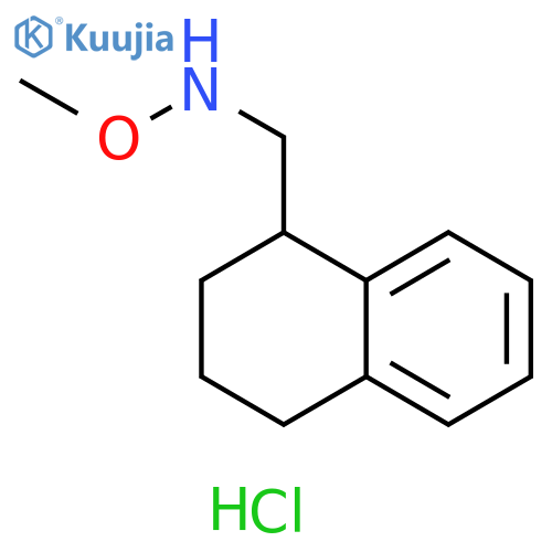 methoxy[(1,2,3,4-tetrahydronaphthalen-1-yl)methyl]amine hydrochloride structure