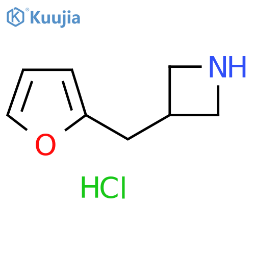 3-(furan-2-yl)methylazetidine hydrochloride structure