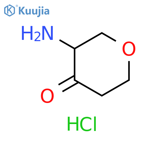 3-aminooxan-4-one hydrochloride structure