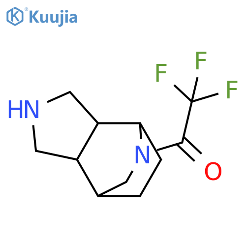 1-{4,8-diazatricyclo5.2.2.0,2,6undecan-8-yl}-2,2,2-trifluoroethan-1-one structure