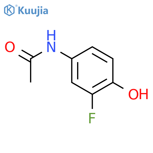 N-(3-fluoro-4-hydroxyphenyl)acetamide structure