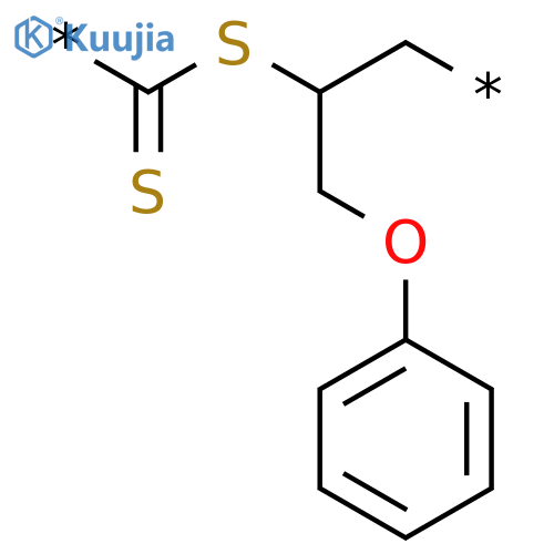 Poly[thiocarbonylthio[1-(phenoxymethyl)-1,2-ethanediyl]] structure
