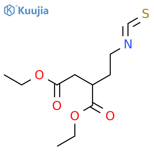 BUTANEDIOIC ACID, (2-ISOTHIOCYANATOETHYL)-, DIETHYL ESTER structure