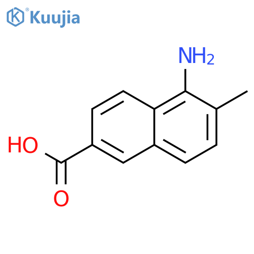 2-Naphthalenecarboxylicacid, 5-amino-6-methyl- structure