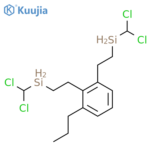Silane, [(propylphenylene)di-2,1-ethanediyl]bis[dichloromethyl- structure