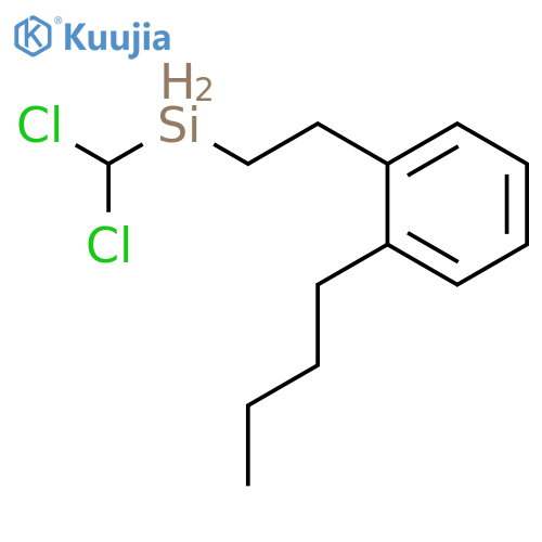 Silane, [2-(butylphenyl)ethyl]dichloromethyl- structure