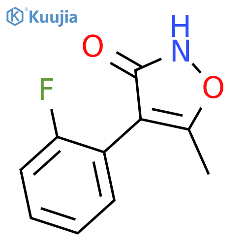 3(2H)-Isoxazolone, 4-(2-fluorophenyl)-5-methyl- structure
