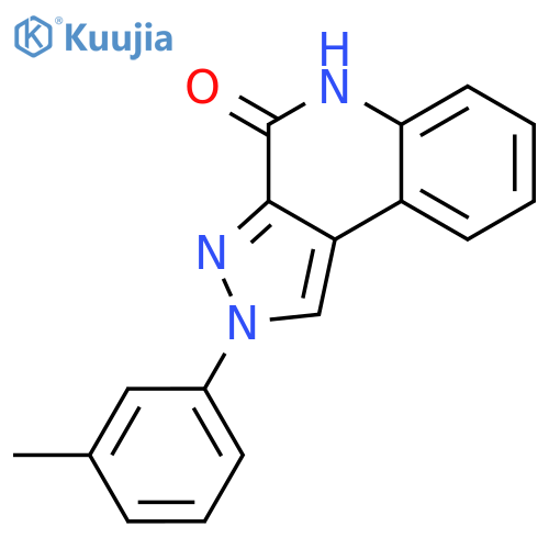 4H-Pyrazolo[3,4-c]quinolin-4-one, 2,5-dihydro-2-(3-methylphenyl)- structure
