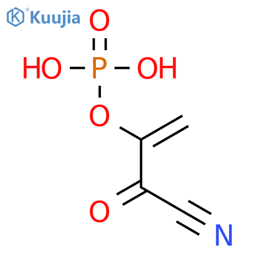 3-Butenenitrile, 2-oxo-3-(phosphonooxy)- structure