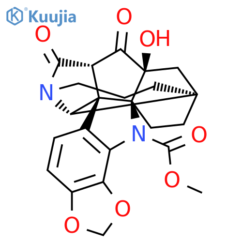 6H,14aH-3a,5a-Ethano-5,12-methano-1H-[1,3]dioxolo[4,5-a]indolizino[1,8-fg]carbazole-6-carboxylic acid, 2,3,4,5,12,13-hexahydro-5-hydroxy-13,15-dioxo-, methyl ester, (3aR,5S,5aS,11bR,12S,14aS)- structure