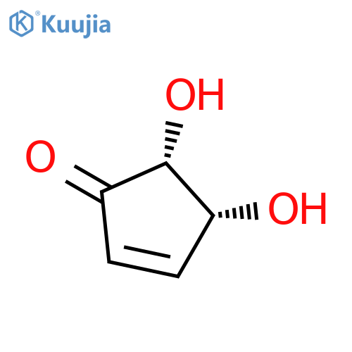 2-Cyclopenten-1-one, 4,5-dihydroxy-, cis-(-)- structure