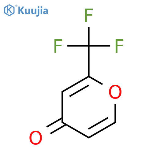 2-(Trifluoromethyl)-4H-pyran-4-one structure