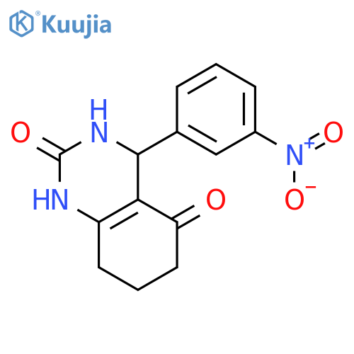 4-(3-nitrophenyl)-1,2,3,4,5,6,7,8-octahydroquinazoline-2,5-dione structure
