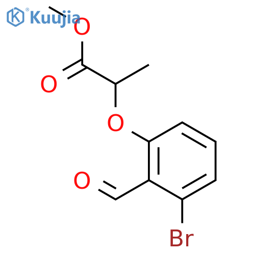 PROPANOIC ACID, 2-(3-BROMO-2-FORMYLPHENOXY)-, METHYL ESTER structure