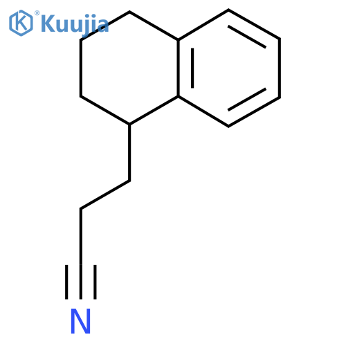 3-(1,2,3,4-tetrahydronaphthalen-1-yl)propanenitrile structure