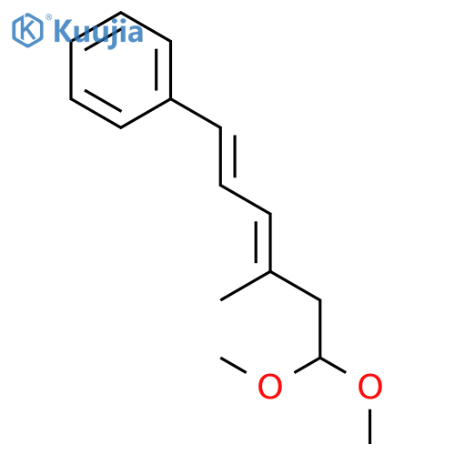 Benzene, (6,6-dimethoxy-4-methyl-1,3-hexadienyl)- structure