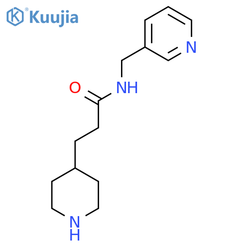 4-Piperidinepropanamide, N-(3-pyridinylmethyl)- structure