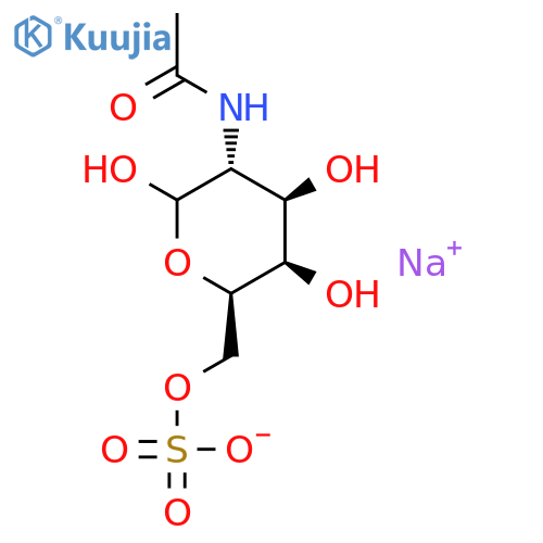 N-Acetyl D-Galactosamine 6-Sulfate Sodium Salt structure