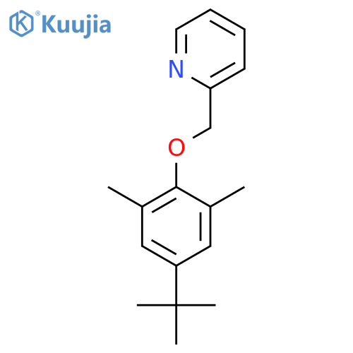 Pyridine, 2-[[4-(1,1-dimethylethyl)-2,6-dimethylphenoxy]methyl]- structure