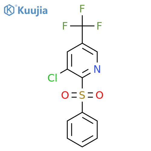3-Chloro-2-(phenylsulfonyl)-5-(trifluoromethyl)pyridine structure
