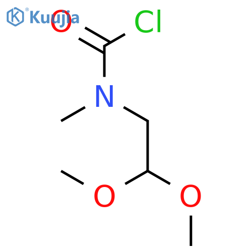 N-(2,2-dimethoxyethyl)-N-methylcarbamoyl chloride structure