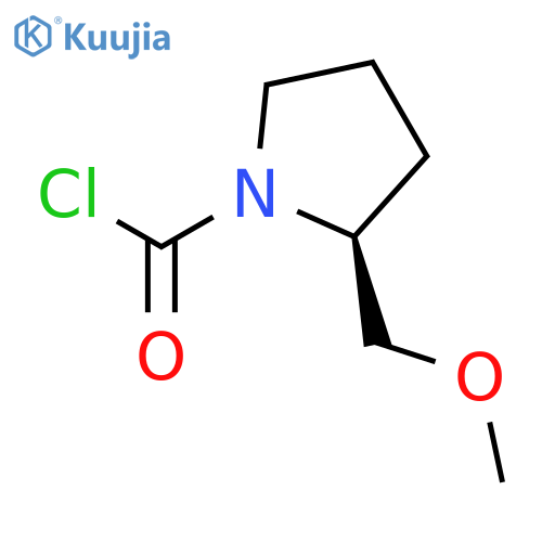 1-Pyrrolidinecarbonyl chloride, 2-(methoxymethyl)-, (2S)- (9CI) structure