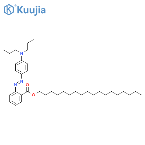 octadecyl 2-(4-dipropylaminophenylazo)benzoate structure