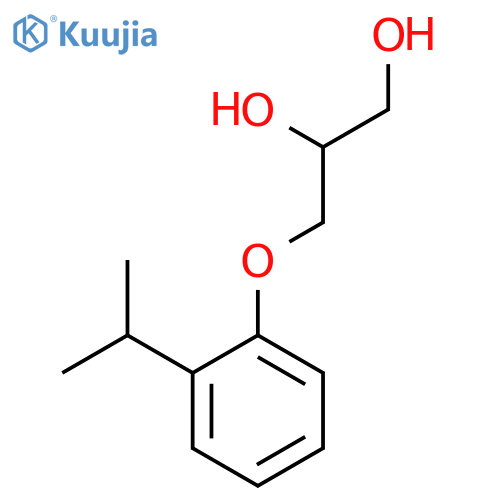 1,2-Propanediol, 3-[2-(1-methylethyl)phenoxy]- structure
