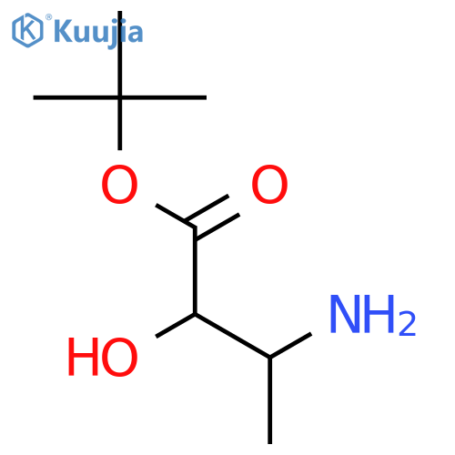 Butanoic acid,3-amino-2-hydroxy-, 1,1-dimethylethyl ester, (2R,3R)- structure