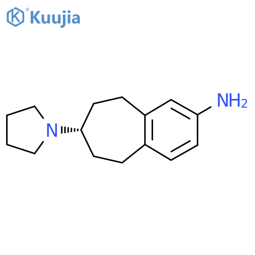 (7S)-7-(pyrrolidin-1-yl)-6,7,8,9-tetrahydro-5H-benzo[7]annulen-2-amine structure