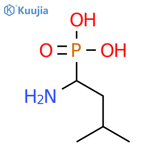 Phosphonic acid,P-(1-amino-3-methylbutyl)- structure
