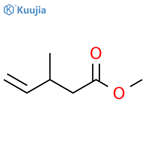 4-Pentenoic acid, 3-methyl-, methyl ester structure