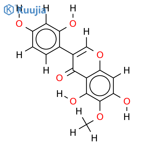 2',4',5,7-tetrahydroxy-6-methoxyisoflavone structure
