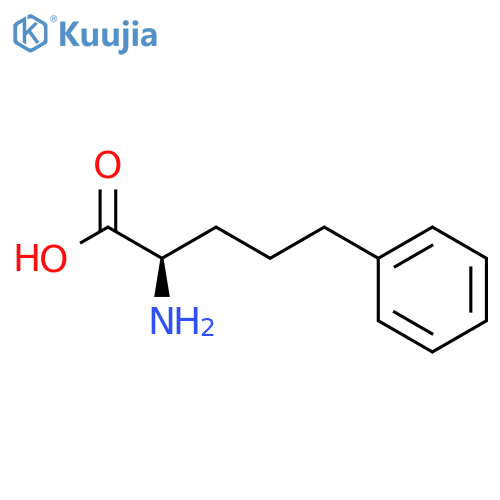 D-2-Amino-5-phenylpentanoic acid structure