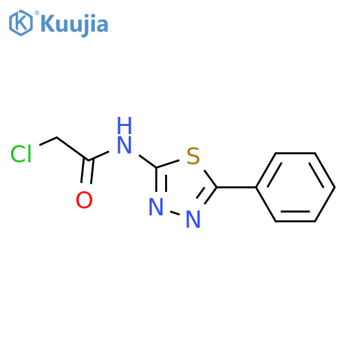 2-Chloro-N-(5-phenyl-1,3,4-thiadiazol-2-yl)acetamide structure