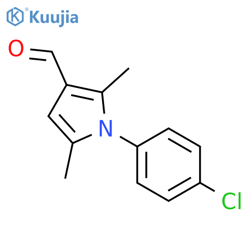 1-(4-Chlorophenyl)-2,5-dimethyl-1H-pyrrole-3-carbaldehyde structure