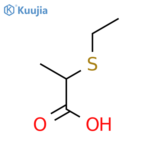 2-(ethylthio)propanoic acid structure