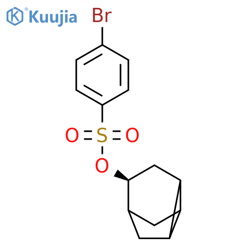 Benzenesulfonic acid, 4-bromo-, (4S)-tricyclo[3.2.1.02,7]oct-4-yl ester structure
