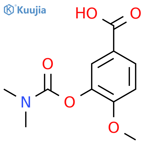 Benzoic acid, 3-[[(dimethylamino)carbonyl]oxy]-4-methoxy- structure