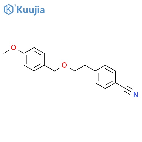 Benzonitrile, 4-[2-[(4-methoxyphenyl)methoxy]ethyl]- structure