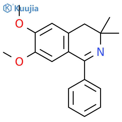 6,7-dimethoxy-3,3-dimethyl-1-phenyl-4H-isoquinoline structure