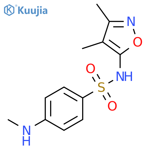 Benzenesulfonamide, N-(3,4-dimethyl-5-isoxazolyl)-4-(methylamino)- structure