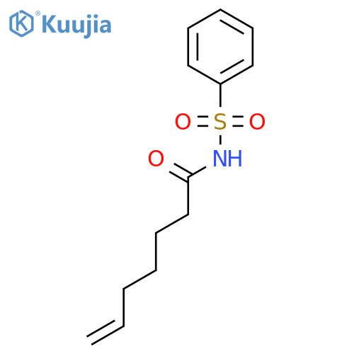 6-Heptenamide, N-(phenylsulfonyl)- structure