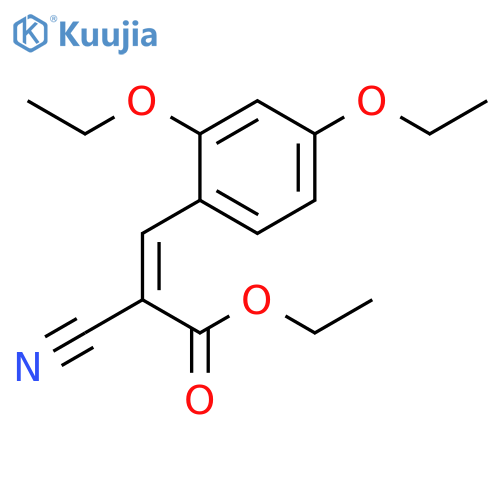 2-Propenoic acid, 2-cyano-3-(2,4-diethoxyphenyl)-, ethyl ester structure