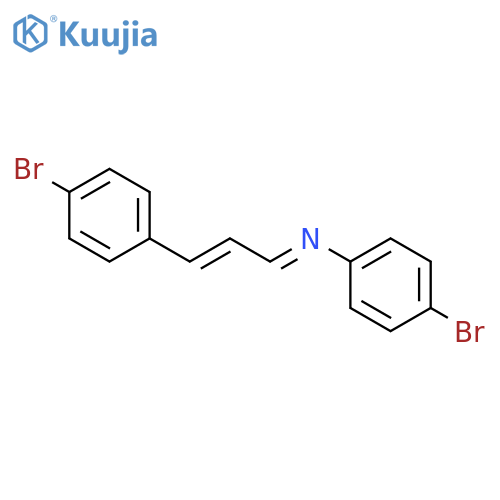 Benzenamine, 4-bromo-N-[3-(4-bromophenyl)-2-propenylidene]- structure
